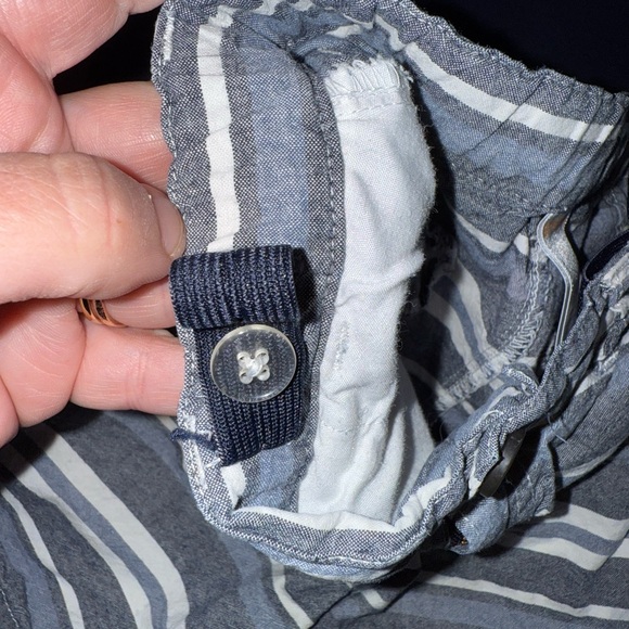 Gymboree Blue and White Striped Short set - Picture 3 of 15